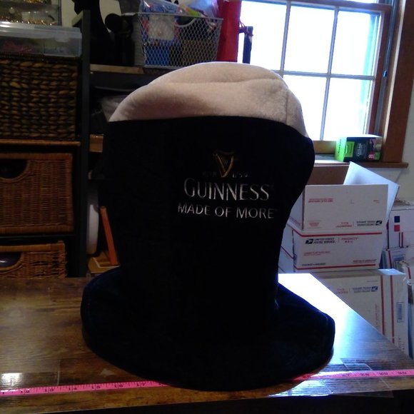 Guinness Made of more black and white foam top hat - Picture 1 of 5